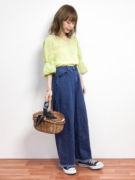 saya☺︎さん（レディース・149cm）の春コーディネート