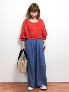 saya☺︎さん（レディース・149cm）の春コーディネート