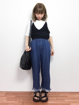 saya☺︎さん（レディース・149cm）の春コーディネート