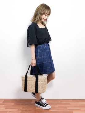 saya☺︎さん（レディース・149cm）の春コーディネート