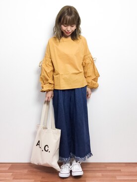 saya☺︎さん（レディース・149cm）の春コーディネート