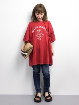 「GOOD SPEED（グッドスピード）のアイテム」を使った、saya☺︎さん（レディース・149cm）の夏コーディネート