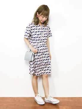 「MACKINTOSH PHILOSOPHY（ﾏｯｷﾝﾄｯｼｭ ﾌｨﾛｿﾌｨｰ）のアイテム」を使った、saya☺︎さん（レディース・149cm）の夏コーディネート
