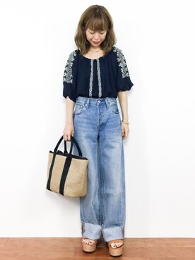 「Altered（オルタード）のアイテム」を使った、saya☺︎さん（レディース・149cm）の夏コーディネート