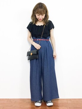 「夢展望（ユメテンボウ）のアイテム」を使った、saya☺︎さん（レディース・149cm）の夏コーディネート