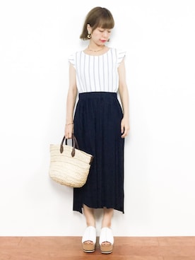 saya☺︎さん（レディース・149cm）の夏コーディネート