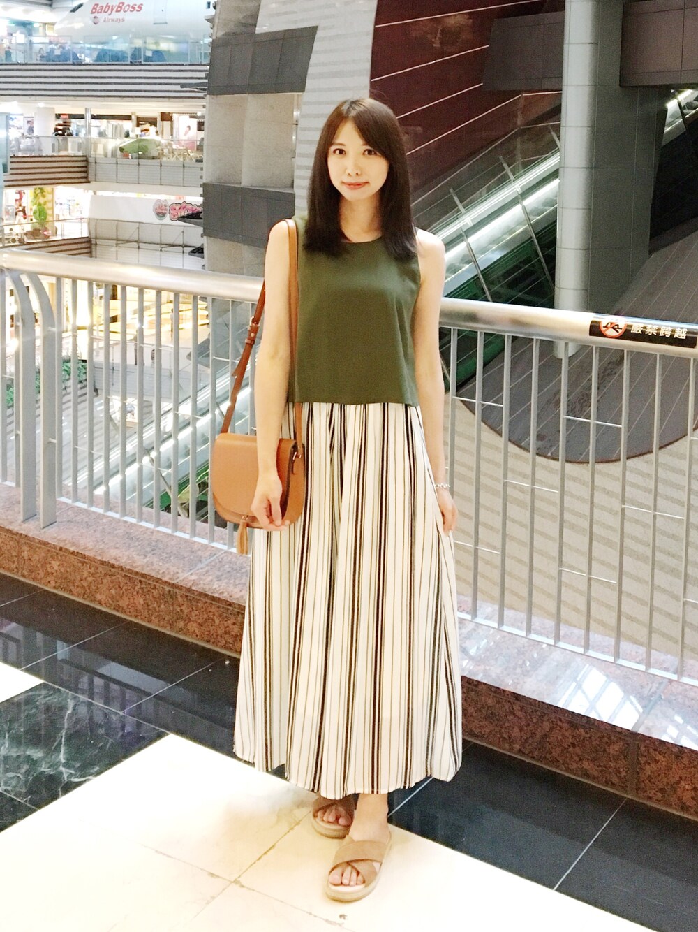 「summer」｜「CECIL McBEEのワイドパンツ（その他パンツ、その他）」を使った、Mimiさん（レディース・166cm）の夏コーディネートの1枚目の写真