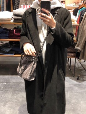 「大人古着」｜「アイテム（ジャケット/アウター）」を使った、aikaさん（レディース・158cm）の冬コーディネート