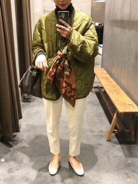「大人古着」｜「アイテム（パンツ）」を使った、aikaさん（レディース・158cm）の冬コーディネート