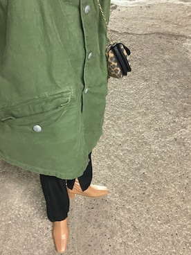「大人古着」｜「アイテム（モッズコート）」を使った、aikaさん（レディース・160cm）の秋コーディネート