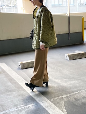 「大人古着」｜「アイテム（パンツ）」を使った、aikaさん（レディース・160cm）の冬コーディネート