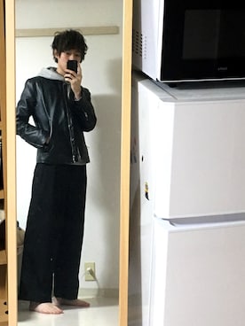 「BACK NUMBER（バックナンバー）のアイテム（デニムジャケット）」を使った、ヤモリさん（メンズ・170cm）の春コーディネート