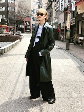 「mode」｜「アイテム（トレンチコート）」を使った、ＫougＡさん（メンズ・173cm）の春コーディネート