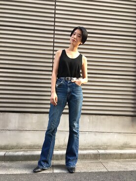 YUKI さんの「【FUDGE5月号掲載】BEAMS BOY / 25mm WASH ベルト」を使ったコーディネート