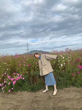 「Lattice（Lattice）のアイテム（レッグウェア）」を使った、りんかさん（レディース・165cm）の冬コーディネート
