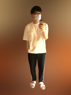 「ユニクロU」｜inazuma109さん（メンズ・168cm）の夏コーディネート