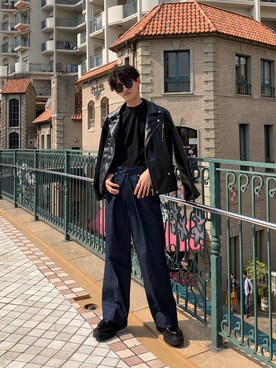 「JOHN LAWRENCE SULLIVAN（ジョンローレンスサリバン）のアイテム（その他シューズ）」を使った、nisc_yuheiさん（メンズ・177cm）の春コーディネート
