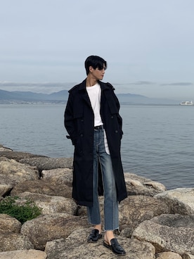 「アイテム（スリッポン）」を使った、nisc_yuheiさん（メンズ・177cm・20代）の冬コーディネート