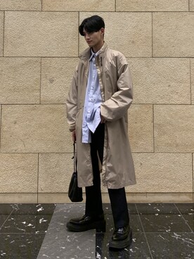 「JOHN LAWRENCE SULLIVAN（ジョンローレンスサリバン）のアイテム（その他シューズ）」を使った、nisc_yuheiさん（メンズ・177cm）の冬コーディネート