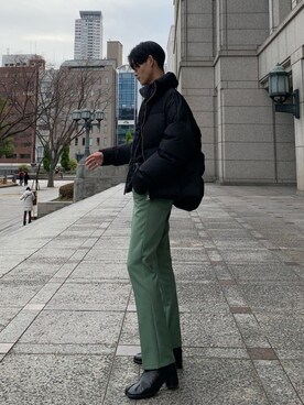 「shiyoh」｜「アイテム（ダウンジャケット/コート）」を使った、nisc_yuheiさん（メンズ・177cm）の冬コーディネート