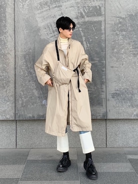 「JOHN LAWRENCE SULLIVAN（ジョンローレンスサリバン）のアイテム（その他シューズ）」を使った、nisc_yuheiさん（メンズ・177cm）の冬コーディネート