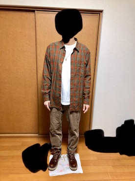 「Back Channel（バックチャンネル）のアイテム（アクセサリー）」を使った、タイソンさん（メンズ・173cm）の冬コーディネート