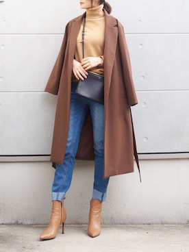 Eさん（レディース・169cm）の冬コーディネート