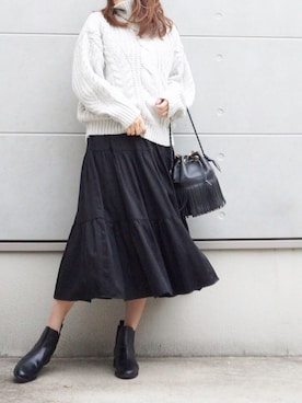 「シンプルおしゃれが好き」｜Eさん（レディース・169cm）の秋コーディネート