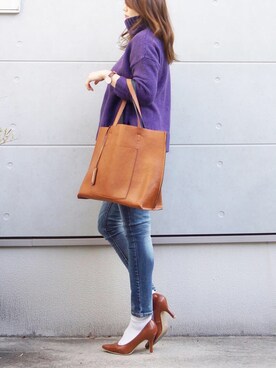 Eさん（レディース・169cm）の冬コーディネート