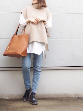 Eさん（レディース・169cm）の冬コーディネート