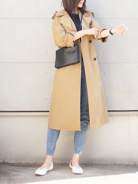 「平成最後のWEARISTAセンバツ」｜「アイテム（トレンチコート）」を使った、Eさん（レディース・169cm）の春コーディネート