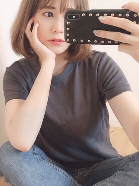 「ISOOK（アイスー）のアイテム（PC・スマホグッズ/家電）」を使った、Eさん（レディース・170cm）の夏コーディネート