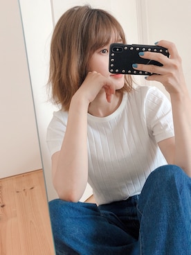 「ISOOK（アイスー）のアイテム（PC・スマホグッズ/家電）」を使った、Eさん（レディース・169cm）の夏コーディネート