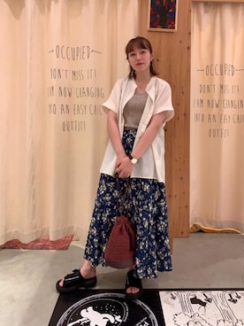 「MEI（メイ）のアイテム」を使った、いしかわさん（レディース・158cm）の夏コーディネート