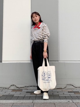 「SUNNY  SPORTS（サニースポーツ）のアイテム」を使った、いしかわさん（レディース・158cm）の夏コーディネート