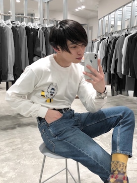 TOGA VIRILIS プリントTシャツ ロングスリーブ TOGA VIRILIS（トーガ ビリリース）の「TOGA VIRILIS プリントロング