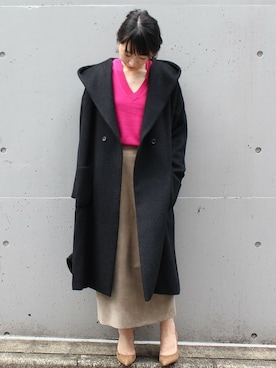L'ESSAGE JOURNAL STANDARD アルパカ コート JOURNAL STANDARD L'ESSAGE｜《予約》チェックワイドコート