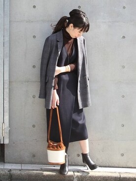 JOURNAL STANDARD 本社スタッフBさん（レディース・160cm）の冬コーディネート