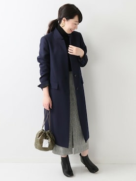 「春コート」｜JOURNAL STANDARD 本社スタッフBさん（レディース・160cm）の冬コーディネート