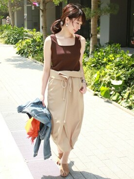 JOURNAL STANDARD 本社スタッフBさん（レディース・160cm）の春コーディネート