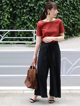 「journal standard L'essage（ジャーナルスタンダードレサージュ）のアイテム」を使った、JOURNAL STANDARD 本社スタッフBさん（レディース・160cm）の夏コーディネート