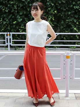 JOURNAL STANDARD 本社スタッフBさん(レディース・160cm)の夏コーディネート