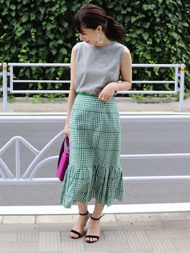 JOURNAL STANDARD 本社スタッフBさん（レディース・160cm）の夏コーディネート