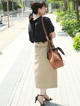 「journal standard L'essage（ジャーナルスタンダードレサージュ）のアイテム」を使った、JOURNAL STANDARD 本社スタッフBさん（レディース・160cm）の夏コーディネート