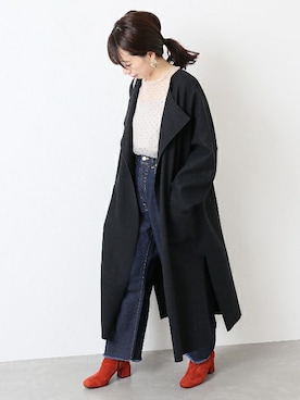 「ガウンコート」｜JOURNAL STANDARD 本社スタッフBさん（レディース・160cm）の夏コーディネート