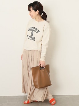 「MIXTA（ミクスタ）のアイテム」を使った、JOURNAL STANDARD 本社スタッフBさん（レディース・160cm）の冬コーディネート