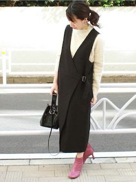 JOURNAL STANDARD 本社スタッフBさん(レディース・160cm)の冬コーディネート