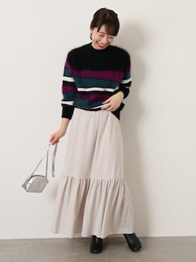 「A PUPIL（アピューピル）のアイテム」を使った、JOURNAL STANDARD 本社スタッフBさん（レディース・160cm）の冬コーディネート