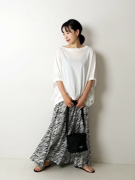 「Mackintosh（マッキントッシュ）のアイテム」を使った、JOURNAL STANDARD 本社スタッフBさん（レディース・160cm）の夏コーディネート