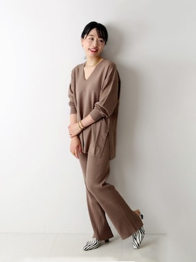 「journal standard L'essage（ジャーナルスタンダードレサージュ）のアイテム（パンツ）」を使った、JOURNAL STANDARD 本社スタッフBさん（レディース・160cm）の秋コーディネート